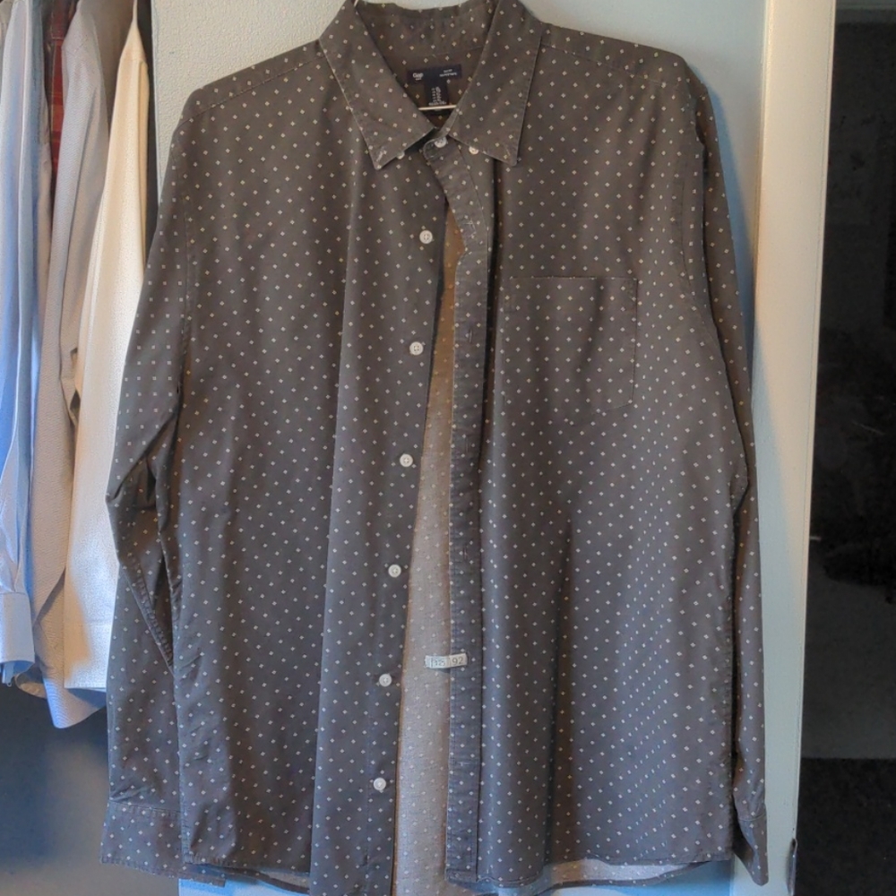 Gray Button-Up Shirt by Gap